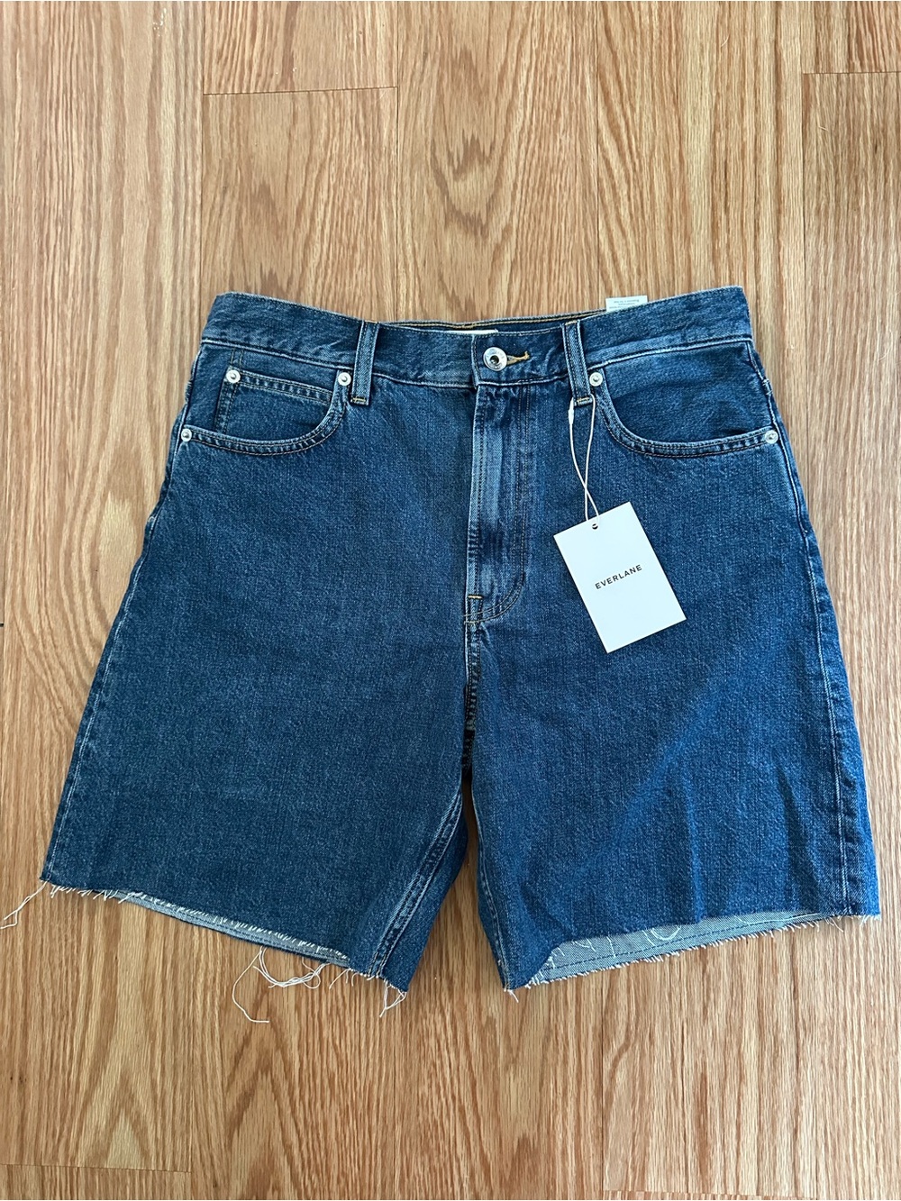 Everlane The OG Baggy Denim Jean Short - Medium Blue NWT